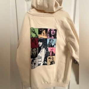Taylor Swift official Eras tour concert sweatshirt.
